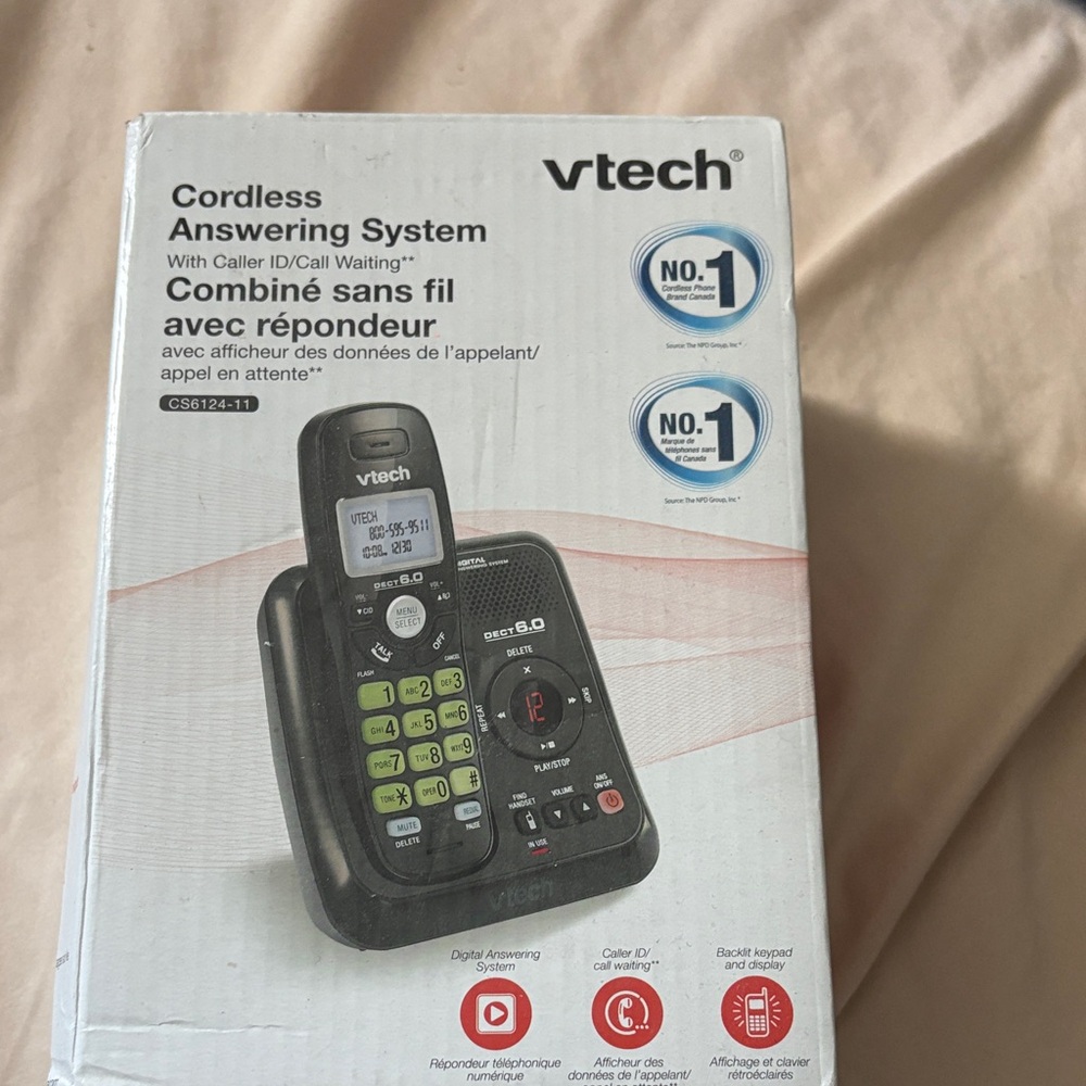 Black vtech Cordless Answering System